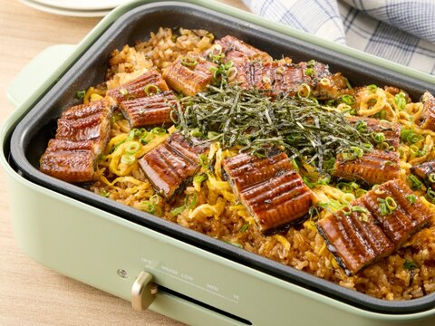 ホットプレートでうなぎの蒲焼